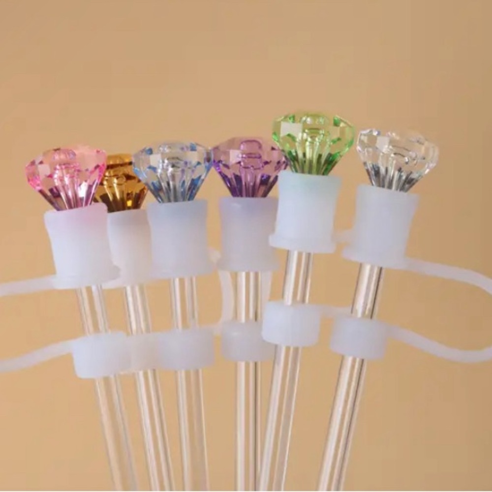 Stanley/Tumbler Diamond Straw Cover (choice of color)